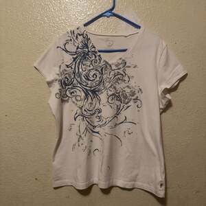 Modern Couture Tribal Motif Henley T-Shirt